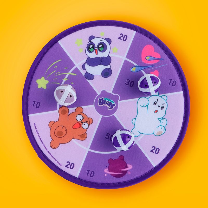 Plato-de-dardos-de-bolas-adhesivas-6-bolas-29cm-serie-wbb-We-Bare-Bears-4-22298