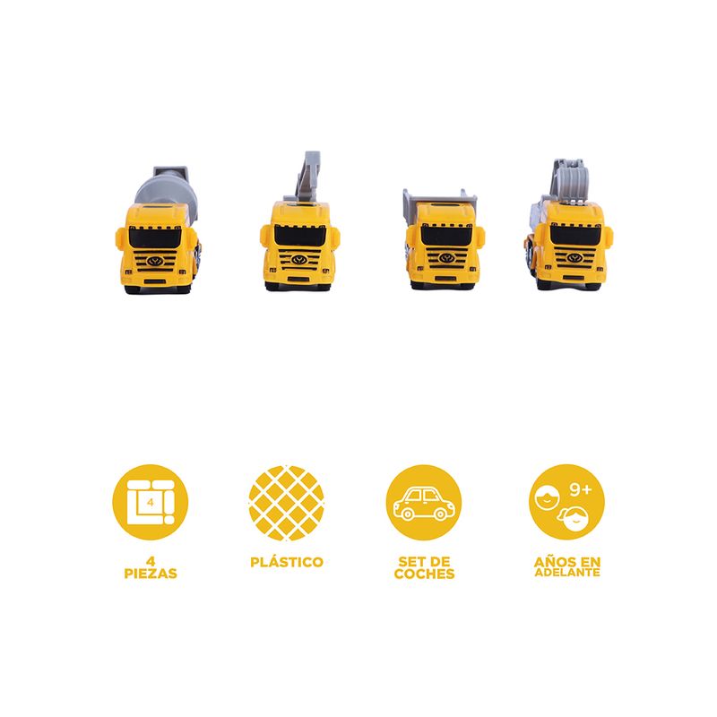 Juguete-terrestre-vehiculo-de-ingenieria-deslizante-set-4-uds-de-8cm-x-3-5cm-x-5cm-serie-miniso-Miniso-3-22318
