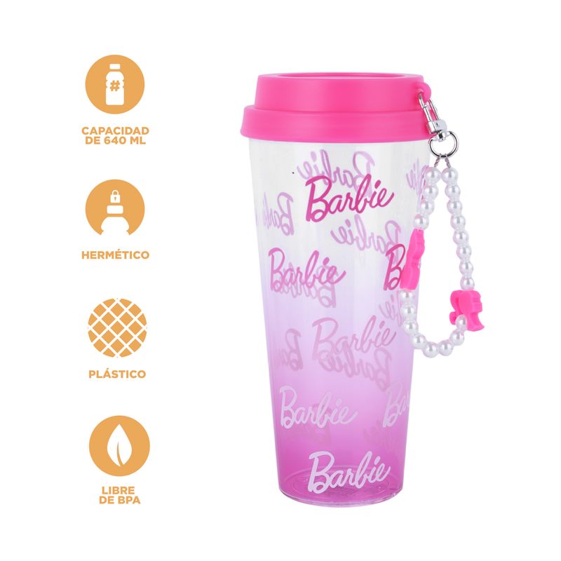 Vaso-de-pl-stico-de-colecci-n-barbie-con-asa-de-cuentas-640-ml-Barbie-4-22335