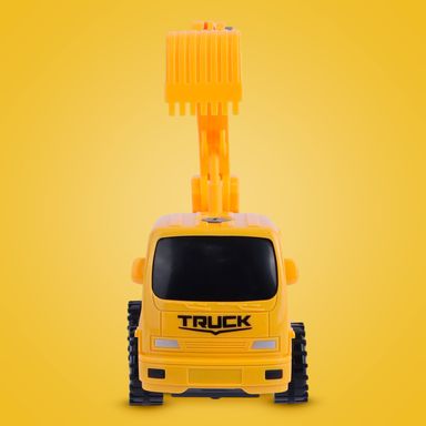 Juguete terrestre vehiculo de ingenieria de inercia excavadora 13cm x 8cm x 17.5cm serie miniso -  Miniso