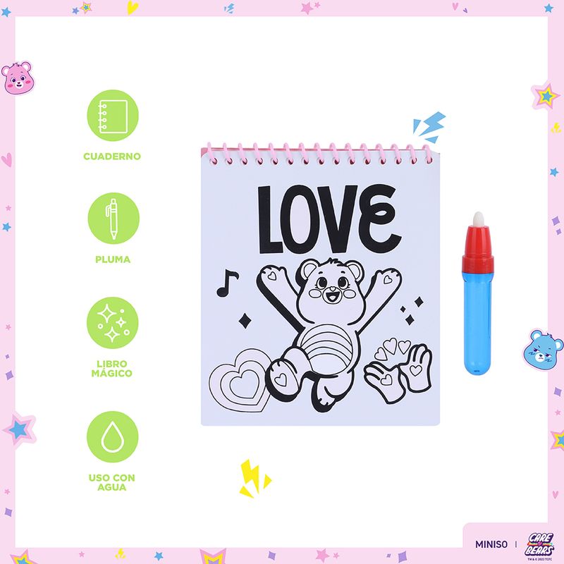 Set-para-jugar-tinta-magica-fotos-13-3cm-x-22-3cm-x-1-5cm-serie-care-bears-Care-Bears-3-22455