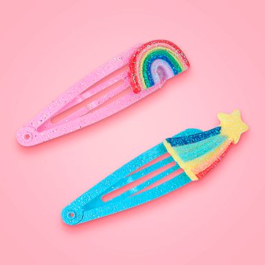 Set de broches infantiles miniso cucas arcoíris 4 pzas -  Miniso