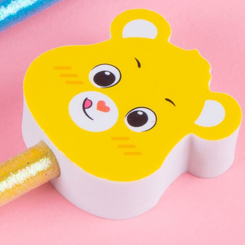 Juego-de-lapices-y-borradores-con-purpurina-pdq-19-5cm-serie-care-bears-Care-Bears-3-22496