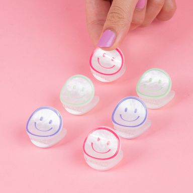 Set de pinzas para cabello miniso carita feliz 6 pzas -  Miniso