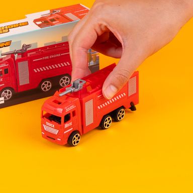 Juguete terrestre camión cisterna de agua extraíble de la serie de camiones de bomberos serie miniso -  Miniso