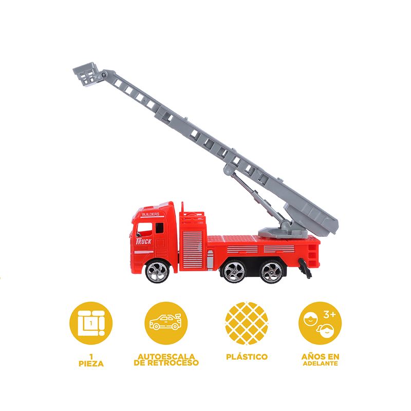 Juguete-terrestre-cami-n-con-escalera-de-incendios-extra-ble-serie-de-camiones-de-bomberos-serie-miniso-Miniso-4-22517