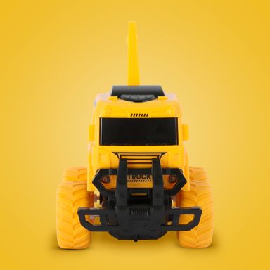 Juguete terrestre grúa de inercia de la serie engineering vehicle serie miniso -  Miniso