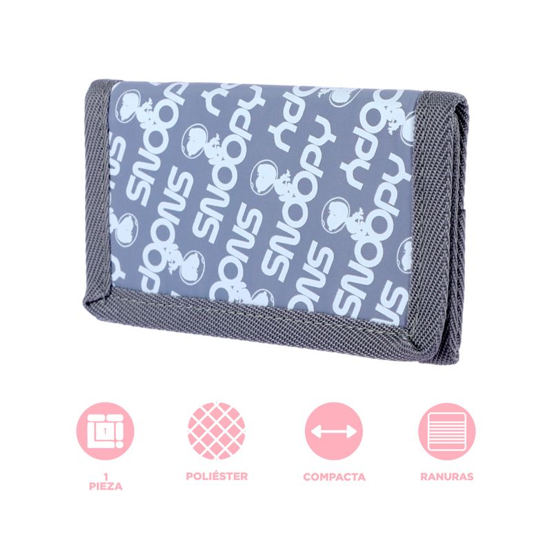 Cartera-casual-snoopy-serie-little-space-explorer-plateado-Miniso-4-22581