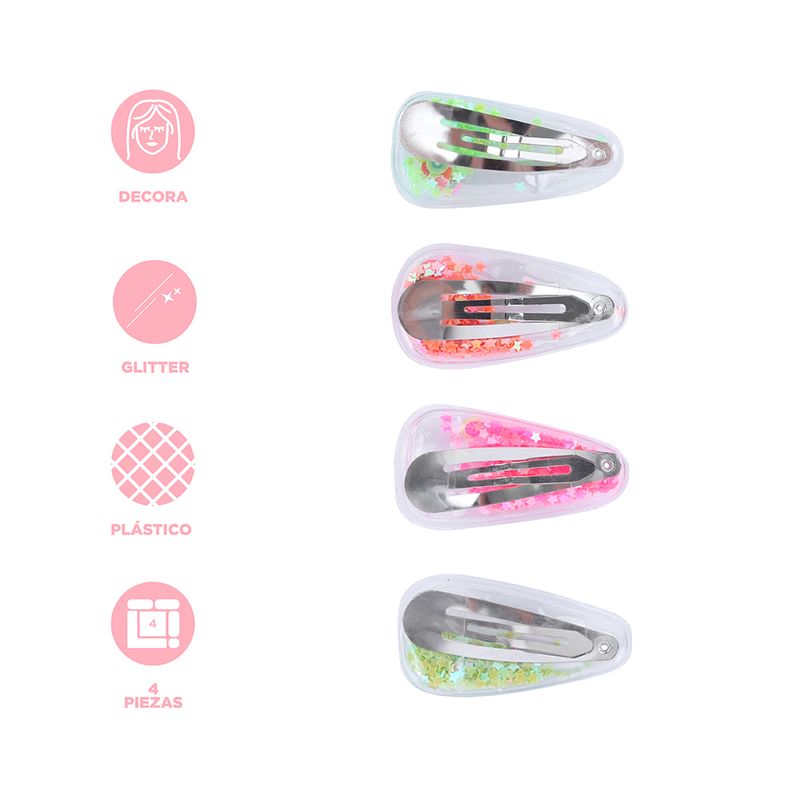 Set-de-broches-para-cabello-serie-fairy-tale-transparente-triangulo-confetti-estrellas-4-pzas-Miniso-3-22711