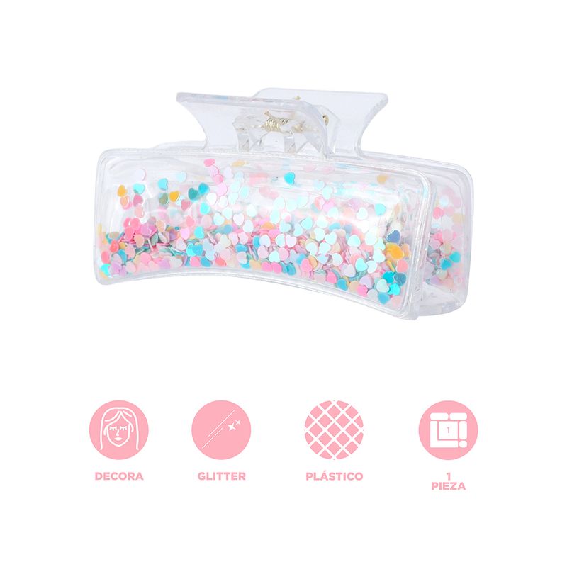 Pinza-para-cabello-miniso-serie-fairy-tale-8cm-rectangular-transparente-confetti-corazones-Miniso-3-22723