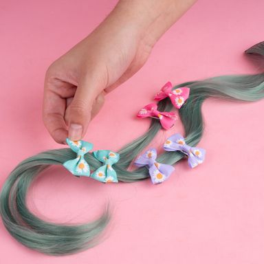 Set de broches para cabello miniso serie flower moños 6 pzas -  Miniso