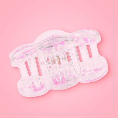 Set de pinzas para cabello miniso serie fairy tale 5cm transparente confetti estrellas 2 pzas -  Miniso
