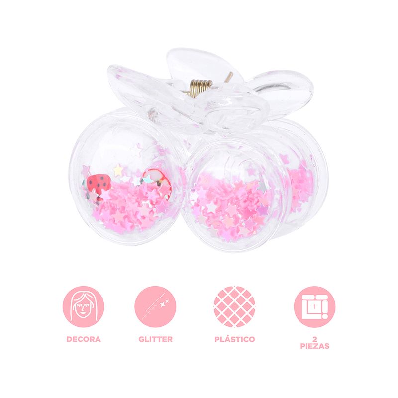 Set-de-pinzas-para-cabello-miniso-serie-fairy-tale-5cm-transparente-confetti-estrellas-2-pzas-Miniso-3-22736