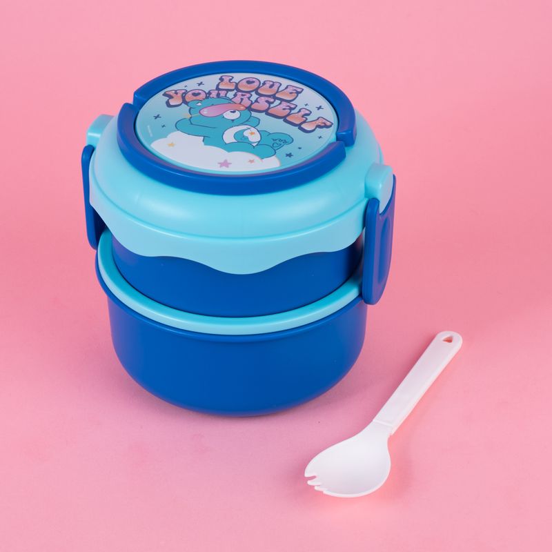 Taper-para-alimentos-lonchera-redonda-de-doble-capa-de-la-colecci-n-care-bears-1100-ml-azul-Care-Bears-3-22835