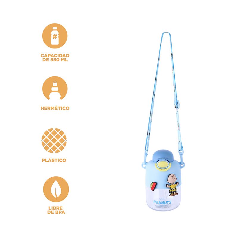Tomatodo-de-pl-stico-con-correa-y-tapa-abatible-550-ml-azul-serie-snoopy-Snoopy-4-22872