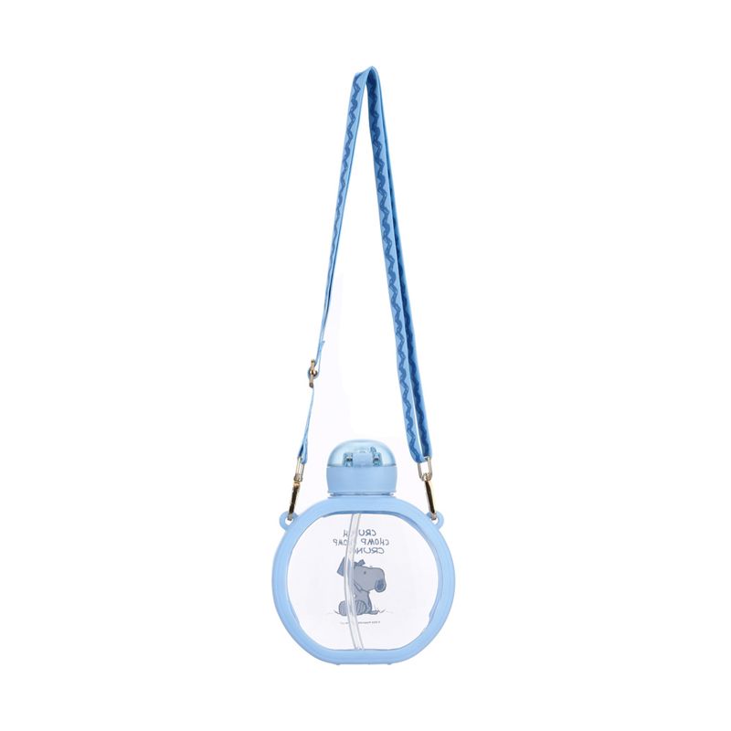 Tomatodo-de-pl-stico-con-correa-y-tapa-abatible-automatica-710-ml-azul-serie-snoopy-Snoopy-3-22878