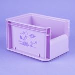 Organizador-de-pl-stico-de-almacenamiento-peque-o-apilable-sin-tapa-purpura-serie-snoopy-Snoopy-3-22936