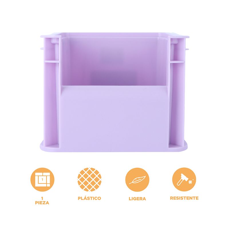 Organizador-de-pl-stico-de-almacenamiento-peque-o-apilable-sin-tapa-purpura-serie-snoopy-Snoopy-4-22936