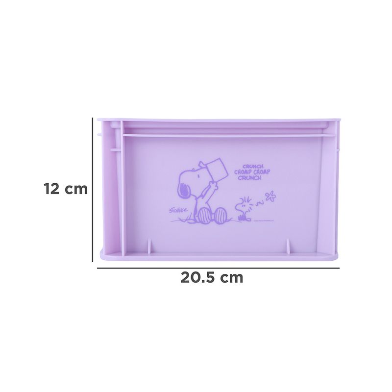 Organizador-de-pl-stico-de-almacenamiento-peque-o-apilable-sin-tapa-purpura-serie-snoopy-Snoopy-8-22936