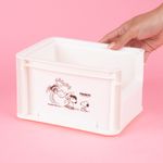 Organizador-de-pl-stico-de-almacenamiento-peque-o-apilable-sin-tapa-blanco-serie-snoopy-Snoopy-2-22937