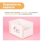 Organizador-de-pl-stico-de-almacenamiento-peque-o-apilable-sin-tapa-blanco-serie-snoopy-Snoopy-5-22937