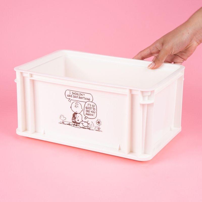 Organizador-de-pl-stico-de-almacenamiento-grande-apilable-sin-tapa-blanco-serie-snoopy-Snoopy-2-22939