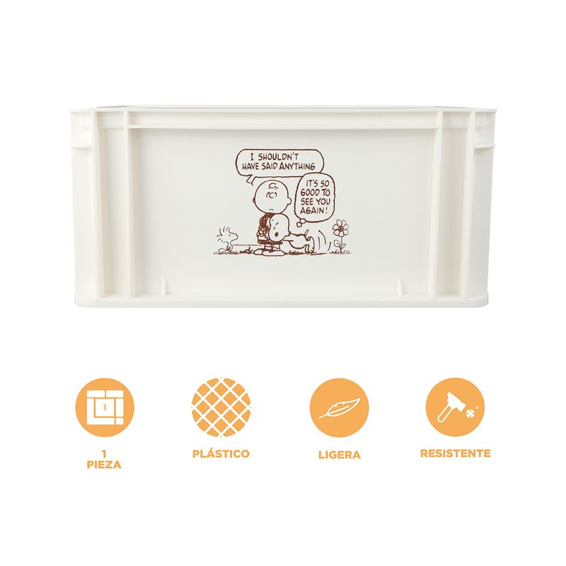 Organizador-de-pl-stico-de-almacenamiento-grande-apilable-sin-tapa-blanco-serie-snoopy-Snoopy-4-22939