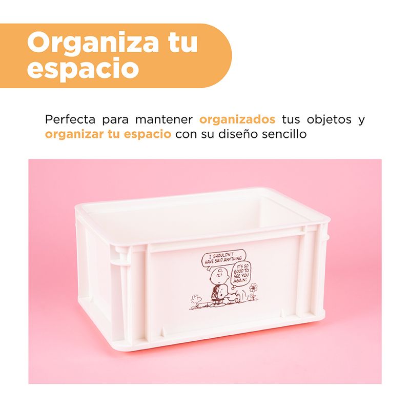 Organizador-de-pl-stico-de-almacenamiento-grande-apilable-sin-tapa-blanco-serie-snoopy-Snoopy-5-22939