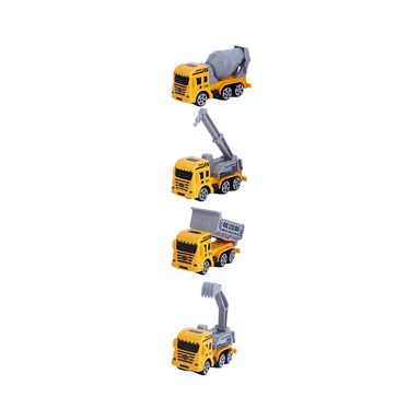 Juguete terrestre vehiculo de ingenieria deslizante set 4 uds de 8cm x 3.5cm x 5cm serie miniso -  Miniso