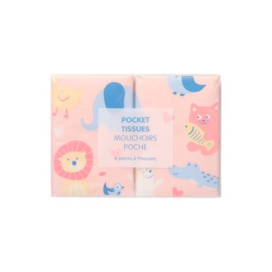 Paquetes de pañuelos de bolsillo forest family de 4 paquetes -  Miniso