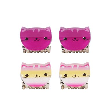 Set de pinzas para cabello miniso gatitos 4 pzas -  Miniso