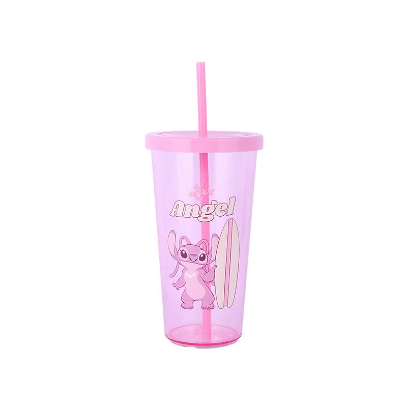 Vaso-de-pl-stico-disney-lilo-stitch-collection-con-sorbete-600-ml-angel-rosa-Lilo-Stitch-1-22633