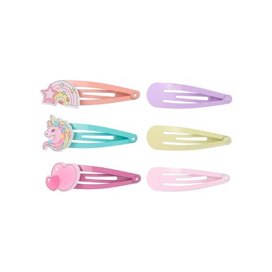 Set de accesorios para cabello miniso serie fairy tale metal con figuritas tiernas 6 pzas -  Miniso