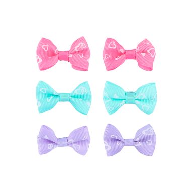 Set de broches para cabello miniso serie fairy tale moños corazones 6 pzas. -  Miniso