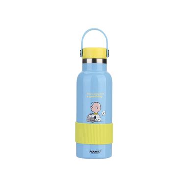 Termo con asa y funda 500 ml azul serie snoopy -  Snoopy