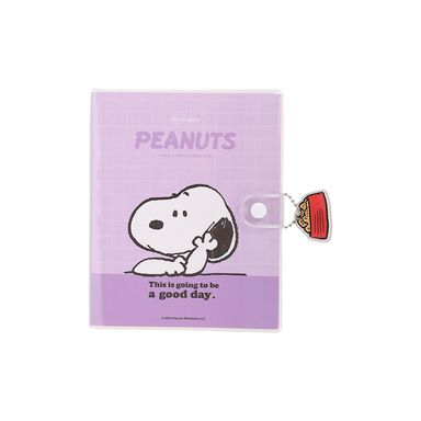 Cuadernos con cubierta de pvc en cadena 14x17 5cm 80 hojas pdq serie snoopy -  Snoopy