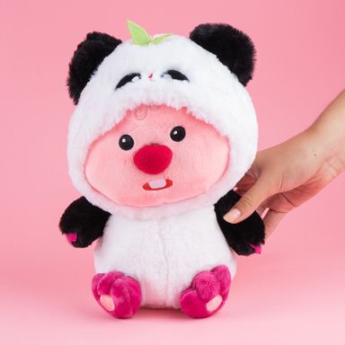 Peluche con cambio de disfraz de panda serie loopy -  Loopy