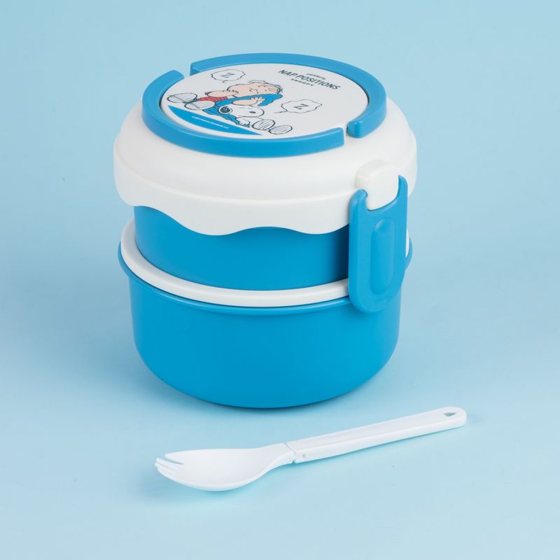 Taper-para-alimentos-fiambrera-redonda-de-doble-capa-snoopy-collection-1100-ml-azul-Snoopy-3-22833