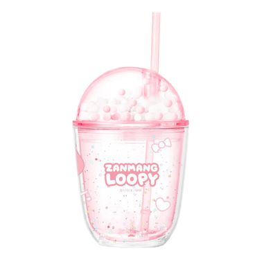Vaso de plástico 435 ml serie loopy color rosa -  Loopy
