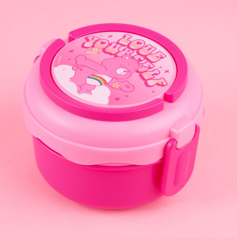 Taper-para-alimentos-lonchera-redonda-de-doble-capa-de-la-colecci-n-care-bears-1100-ml-rosa-Care-Bears-6-22834