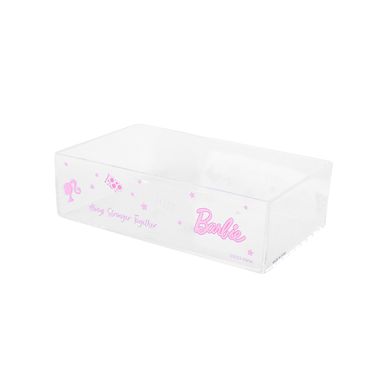 Organizador de plástico caja de almacenamiento transparente apilable m serie barbie -  Barbie