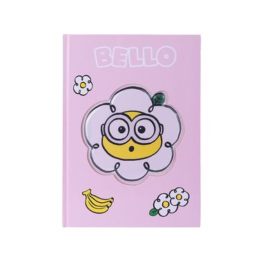 Cuadernos colección daisy de tapa dura ahuesado b5 17 6x25cm 80 hojas pdq serie minions -  Minions