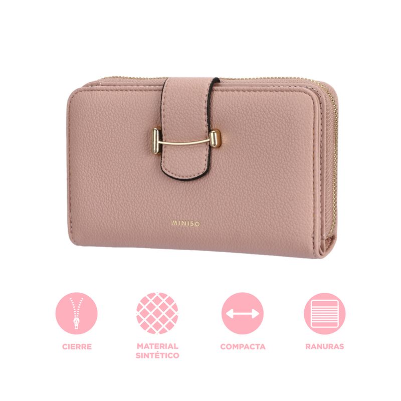 Cartera-para-mujer-mediana-miniso-trabilla-metalica-rosa-Miniso-4-22981