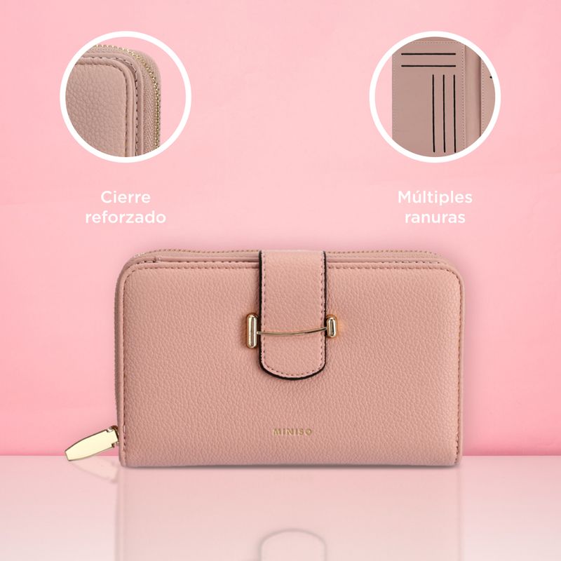 Cartera-para-mujer-mediana-miniso-trabilla-metalica-rosa-Miniso-6-22981