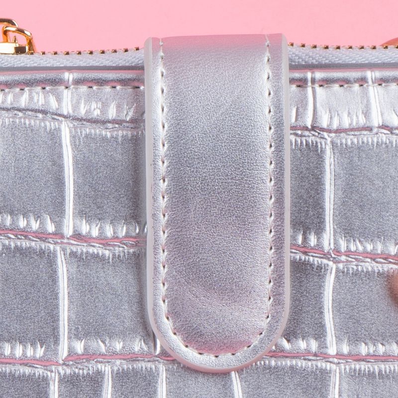Cartera-de-moda-corta-para-mujer-tipo-piel-de-cocodrilo-plateado-Miniso-3-22988