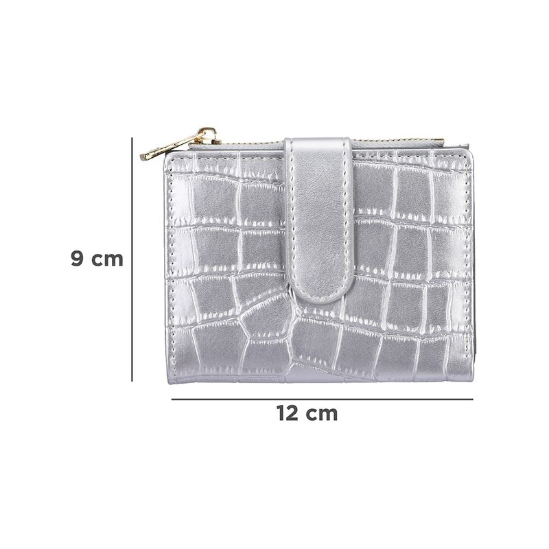 Cartera-de-moda-corta-para-mujer-tipo-piel-de-cocodrilo-plateado-Miniso-8-22988