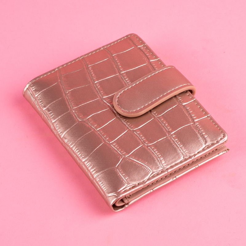 Cartera-de-moda-corta-para-mujer-tipo-piel-de-cocodrilo-oro-rosado-Miniso-3-22990