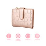 Cartera-de-moda-corta-para-mujer-tipo-piel-de-cocodrilo-oro-rosado-Miniso-4-22990