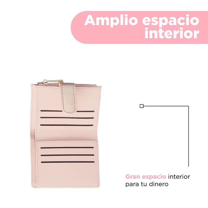 Cartera-de-moda-corta-para-mujer-tipo-piel-de-cocodrilo-oro-rosado-Miniso-5-22990
