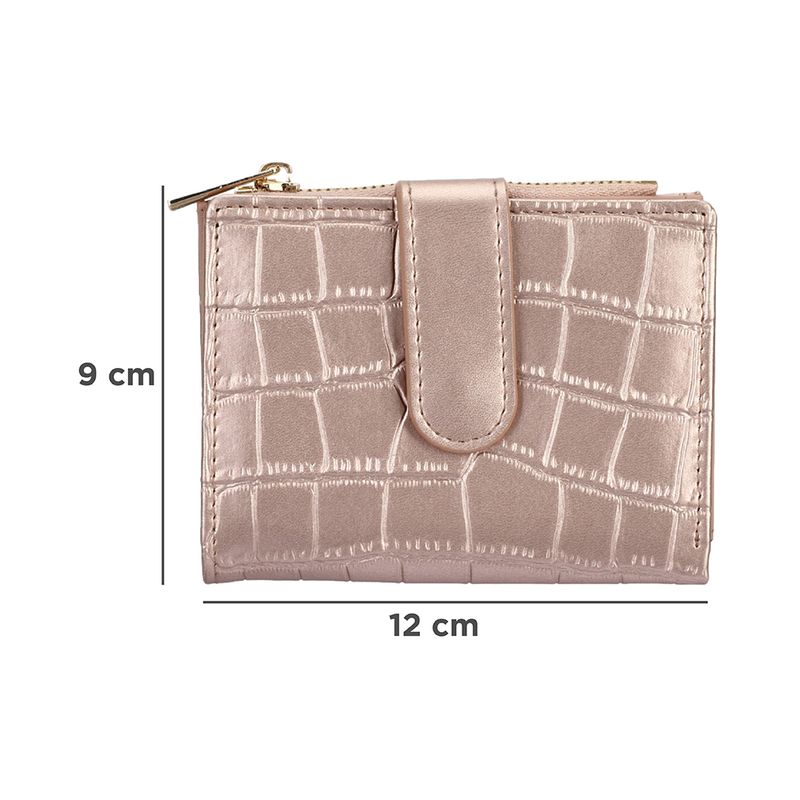 Cartera-de-moda-corta-para-mujer-tipo-piel-de-cocodrilo-oro-rosado-Miniso-7-22990